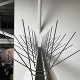 Stainless Steel Spikes Extra Wide Black